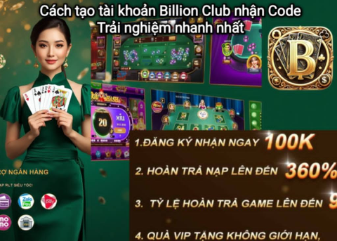 Hướng dẫn tạo tài khoản Billion Club và nhận code trải nghiệm cho người mới.